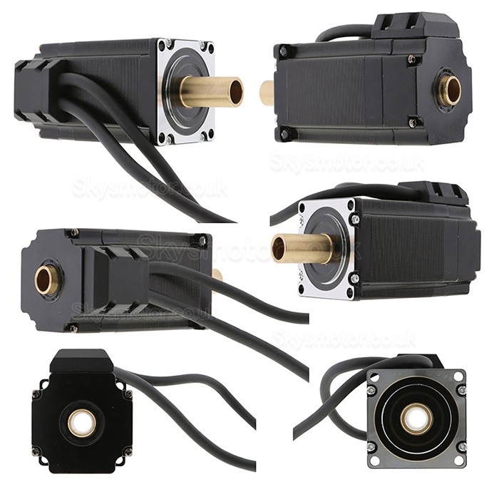 Hollow Shaft Nema 23 Stepper Motor OK57DL76EC1-B-NK30 Bipolar 1.8 Deg 1.89 Nm 4.2A 2.52V Dual Shaft